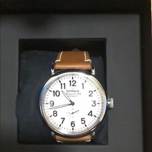 Shinola Runwell Leather 41 MM